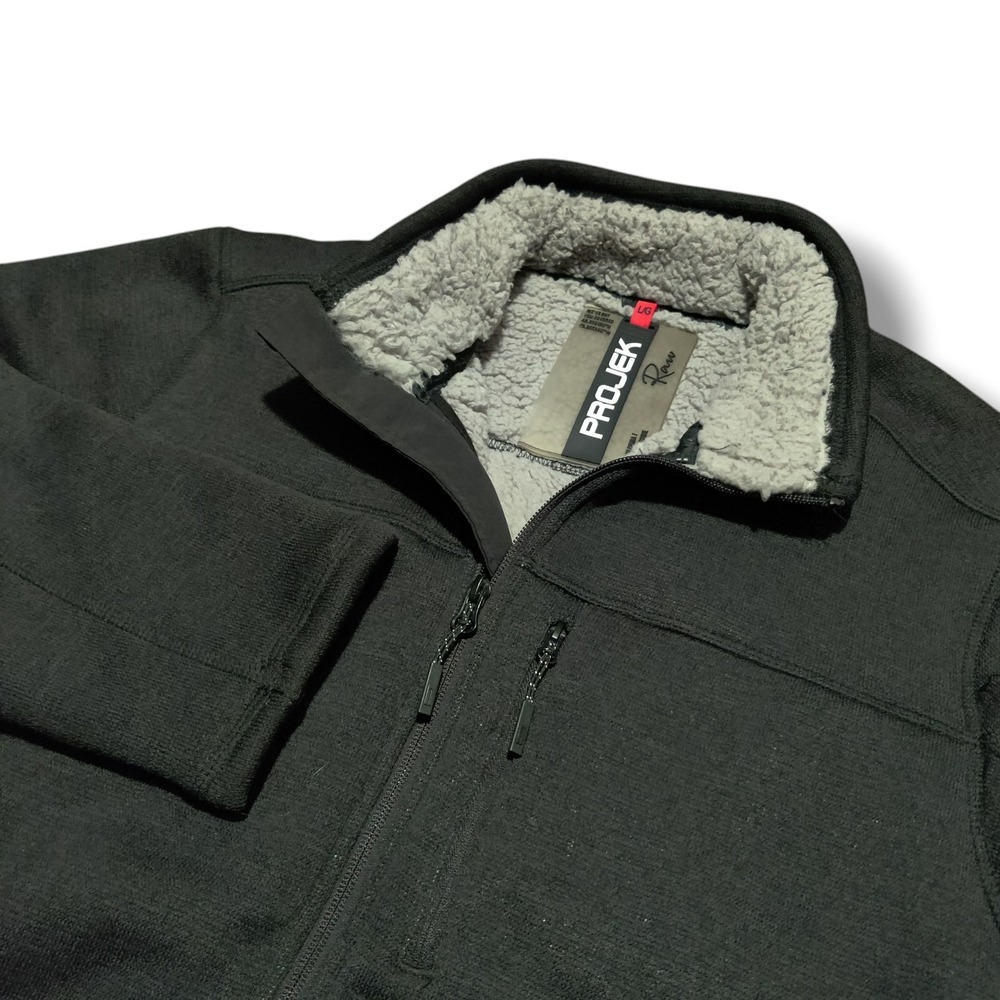 Projek Raw Sherpa Lined Jacket Mens Size L Full Zip Outdoor Multi Pocket New‎